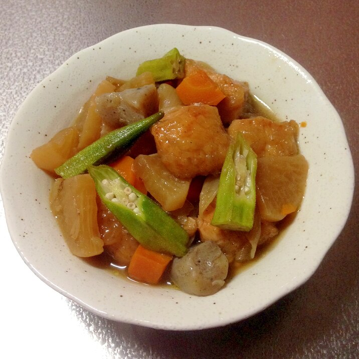 ご飯が進む♪鶏むね肉と野菜の甘辛炒め煮☆